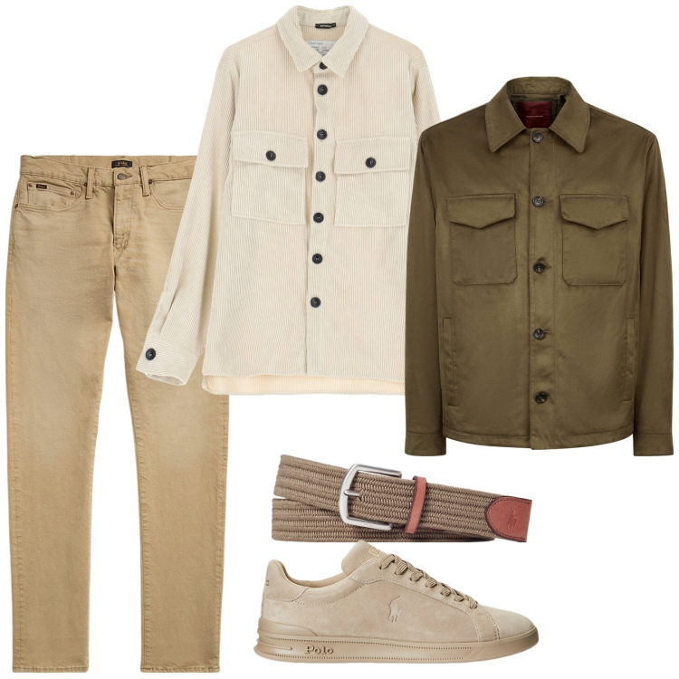 Outfit uomo - Informale. Stile Casual per Tutti i giorni. Abbinamento con camicie, cinture, jeans, sneakers, giacche.