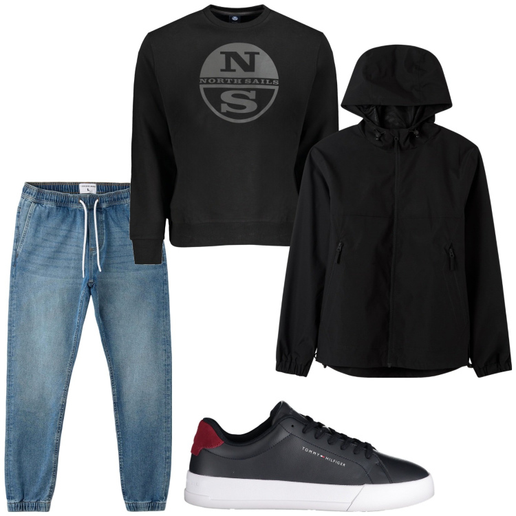 Outfit uomo - Inverno urban. Stile Urban per Tutti i giorni. Abbinamento con giacche, jeans, felpe, sneakers.