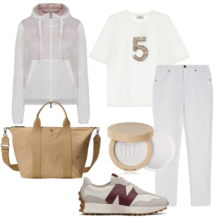 Outfit donna - Giacca con cappuccio. Stile Sporty chic per Tutti i giorni. Abbinamento con ciprie, sneakers, pantaloni skinny, t-shirt, borse tote, blazer.