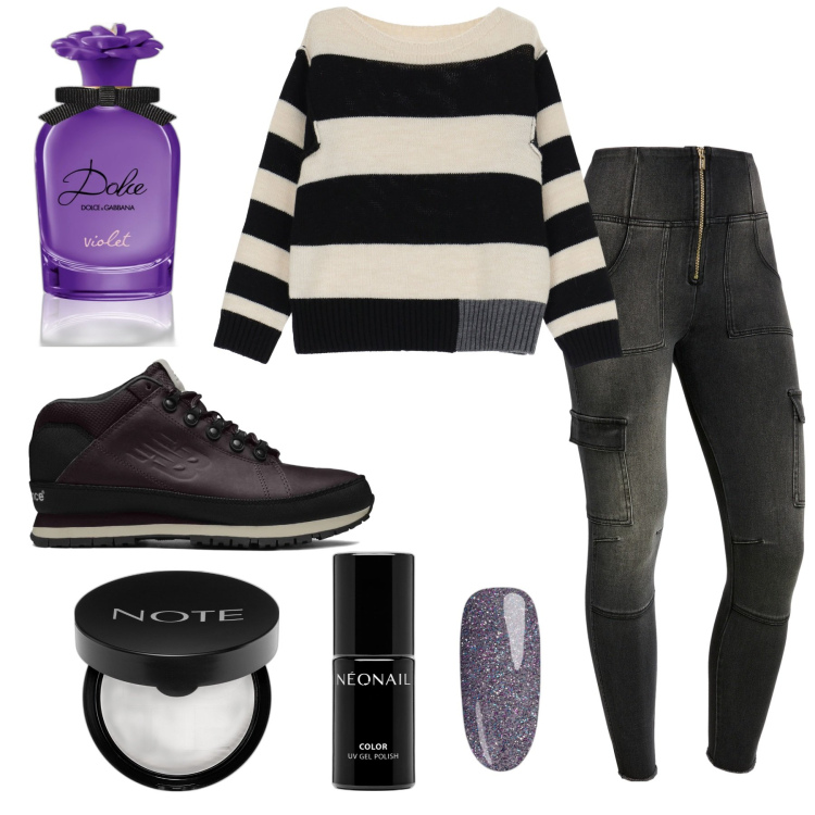 Outfit donna - This is Me. Stile Casual per Tutti i giorni. Abbinamento con profumi, ciprie, smalti, sneakers, jeans skinny, pullovers.
