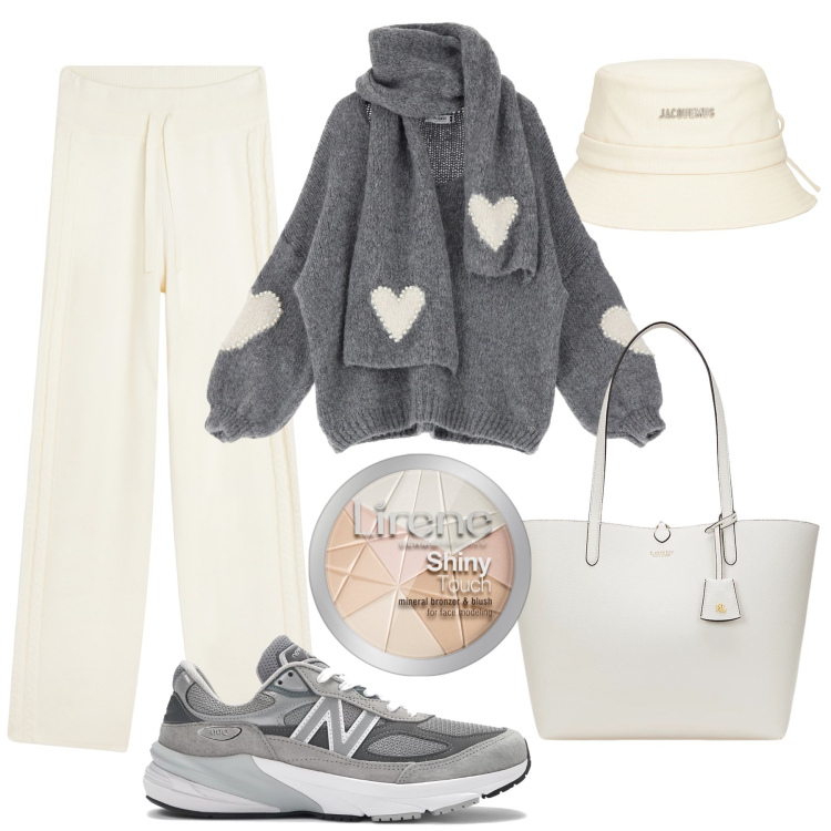Outfit donna - Il maglione con la sciarpa integrata. Stile Casual per Tutti i giorni. Abbinamento con ciprie, sneakers, maglieria, pantaloni, borse tote, cappelli.