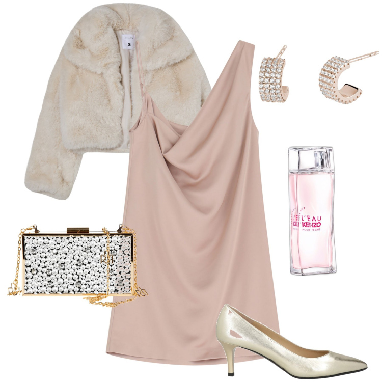Outfit donna - Il mini dress sexy. Stile Sexy per Serata fuori. Abbinamento con décolleté, profumi, blazer, orecchini, pochette, vestiti asimmetrici.