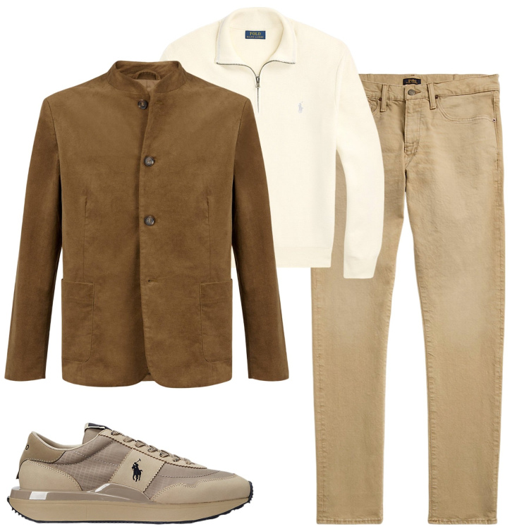 Outfit uomo - Total look #2024519. Stile Urban per Tutti i giorni. Abbinamento con jeans, sneakers, maglieria, giacche.