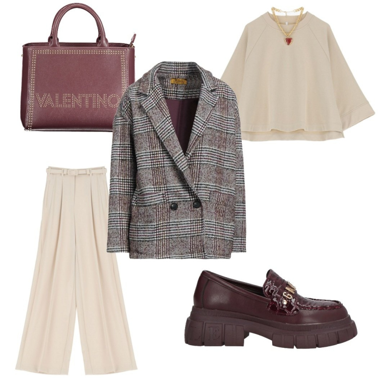 Outfit donna - Giacca retrò. Stile Casual per Tutti i giorni. Abbinamento con mocassini, blazer, felpe, pantaloni, borse a spalla.
