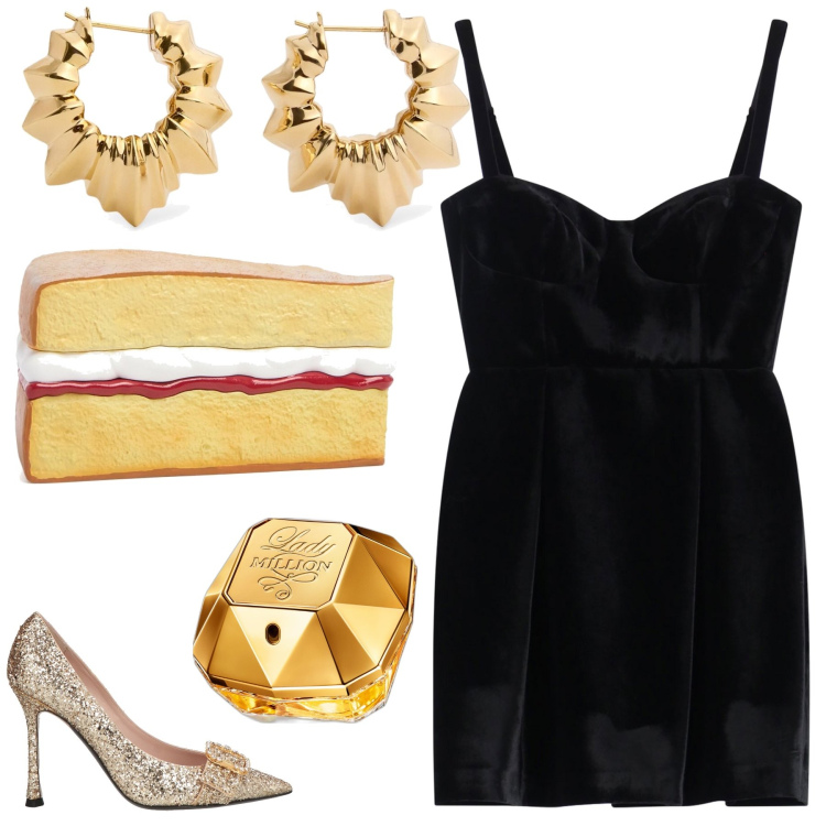 Outfit donna - La borsa più originale di tutte. Stile Glamour per Serata fuori. Abbinamento con décolleté, profumi, vestiti corti, pochette, orecchini.