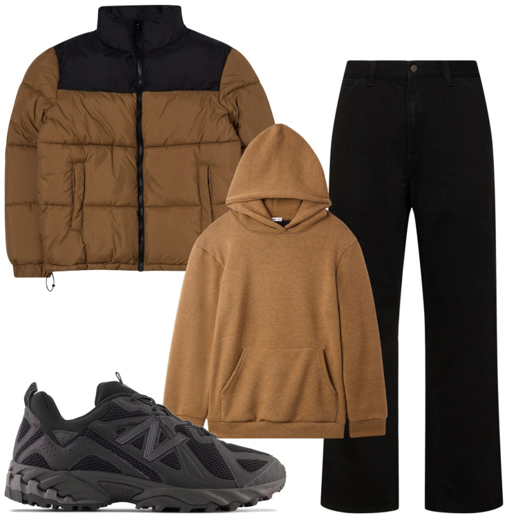 Outfit uomo - City. Stile Casual per Tutti i giorni. Abbinamento con giacche, felpe, sneakers, jeans.