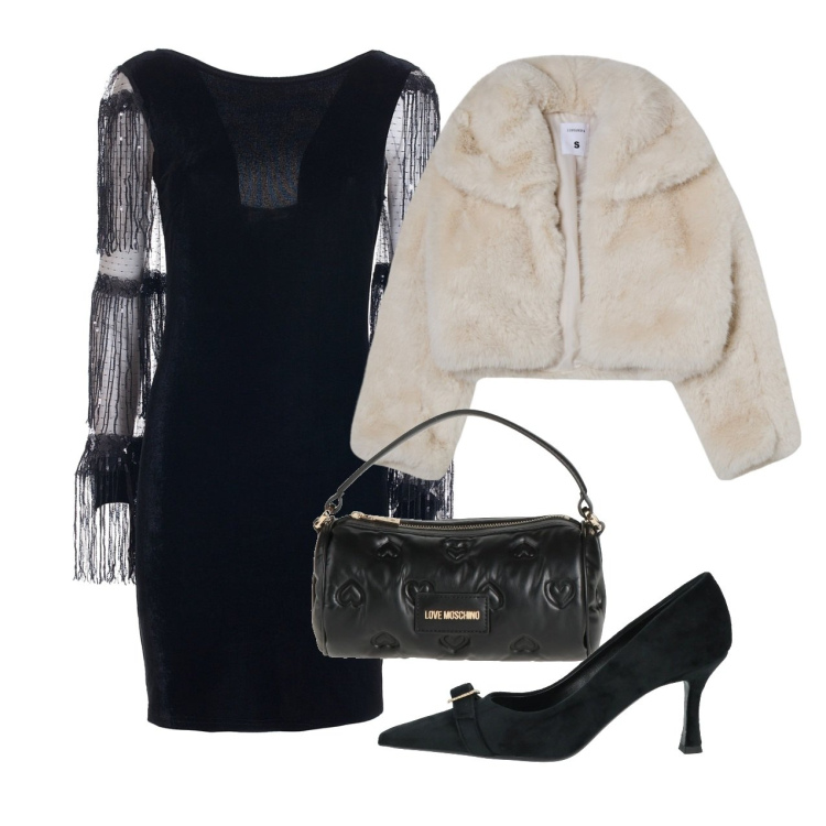 Outfit donna - Serata. Stile Chic per Serata fuori. Abbinamento con borse a mano, décolleté, blazer, vestiti a tubino.