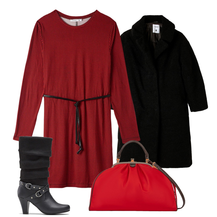 Outfit donna - City. Stile Bon Ton per Tutti i giorni. Abbinamento con stivali, vestiti midi/longuette, cappotti, borse a spalla.