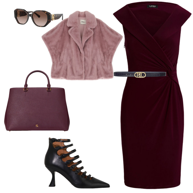 Outfit donna - Wrap me. Stile Bon Ton per Tutti i giorni. Abbinamento con stivaletti, blazer, borse a mano, vestiti, occhiali da sole, cinture.