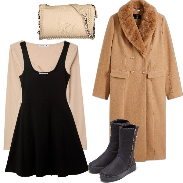 Outfit donna - Apriamo il guardaroba. Stile Urban per Ufficio. Abbinamento con stivali, cappotti, vestiti, t-shirt, borse a spalla.