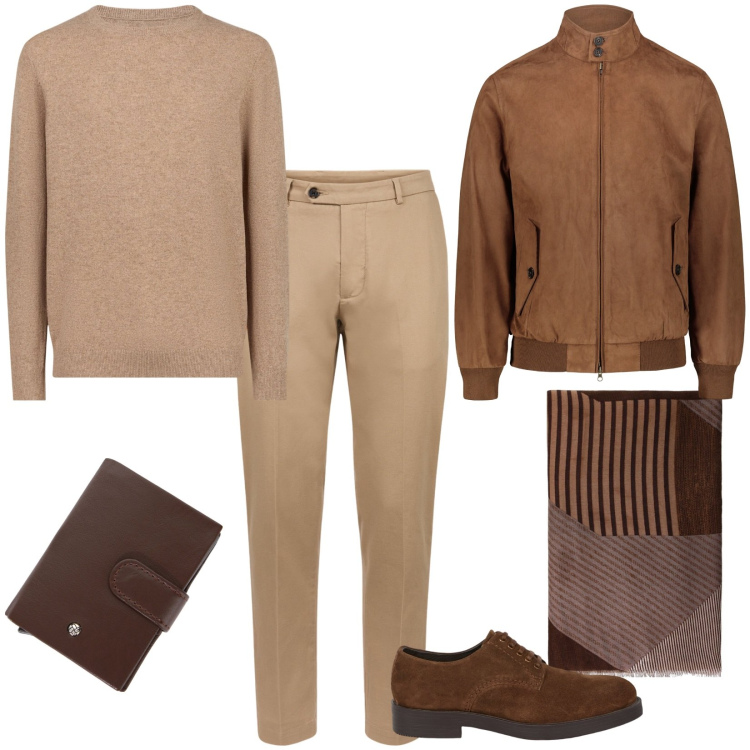 Outfit uomo - Saldi Doppelganger. Stile Casual per Tutti i giorni. Abbinamento con sciarpe, portafogli, pantaloni, maglieria, scarpe stringate, giacche.