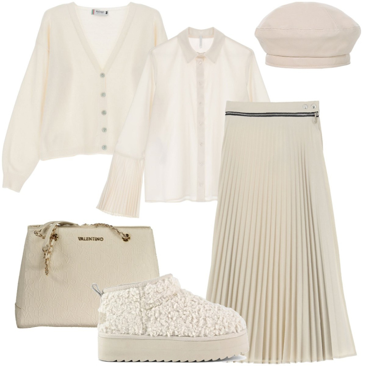 Outfit donna - Gli stivaletti di Shaun. Stile Trendy per Tutti i giorni. Abbinamento con cardigans, camicie, gonne, cappelli e berretti, stivaletti, borse a spalla.