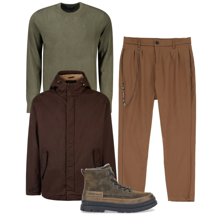 Outfit uomo - I pantaloni classici. Stile Trendy per Ufficio. Abbinamento con pantaloni, stivali e stivaletti, giacche, maglieria.