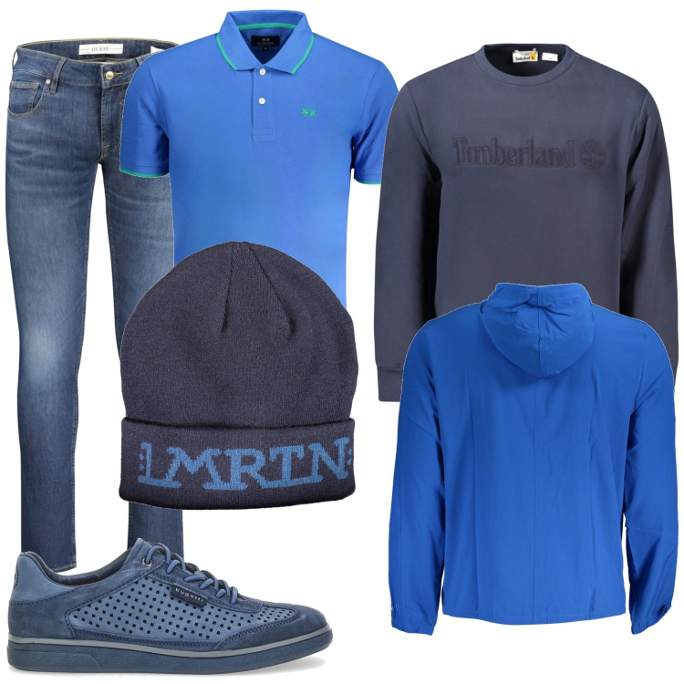 Outfit uomo - Il mio berretto. Stile Casual per Tutti i giorni. Abbinamento con sneakers, felpe, giacche sportive, berretti, jeans skinny, polo.
