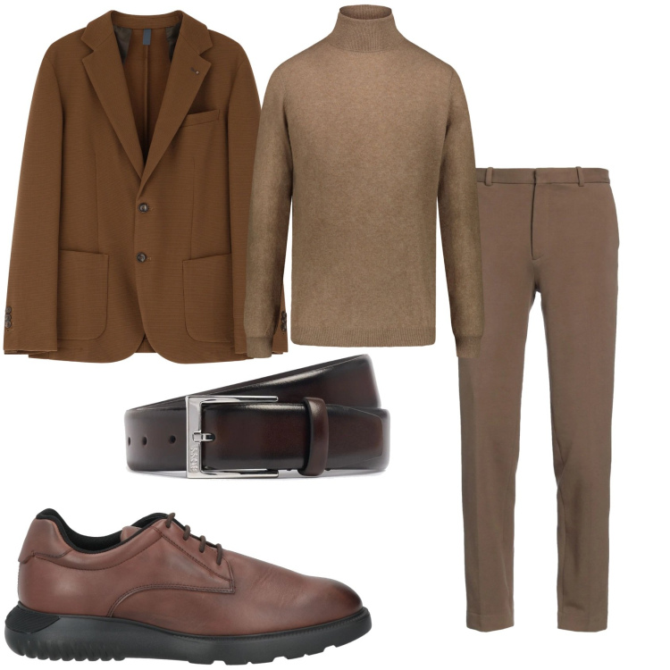 Outfit uomo - Trendy con il collo alto. Stile Trendy per Tutti i giorni. Abbinamento con sneakers, pantaloni, giacche, maglieria, cinture.