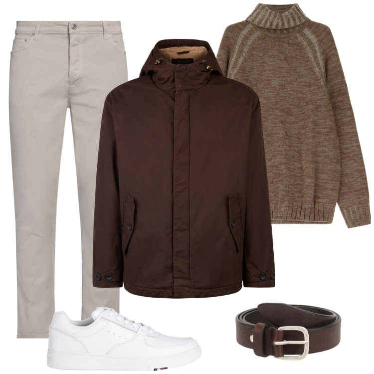 Outfit uomo - Total look #2036679. Stile Casual per Tutti i giorni. Abbinamento con pantaloni, sneakers, cinture, maglieria, giacche.