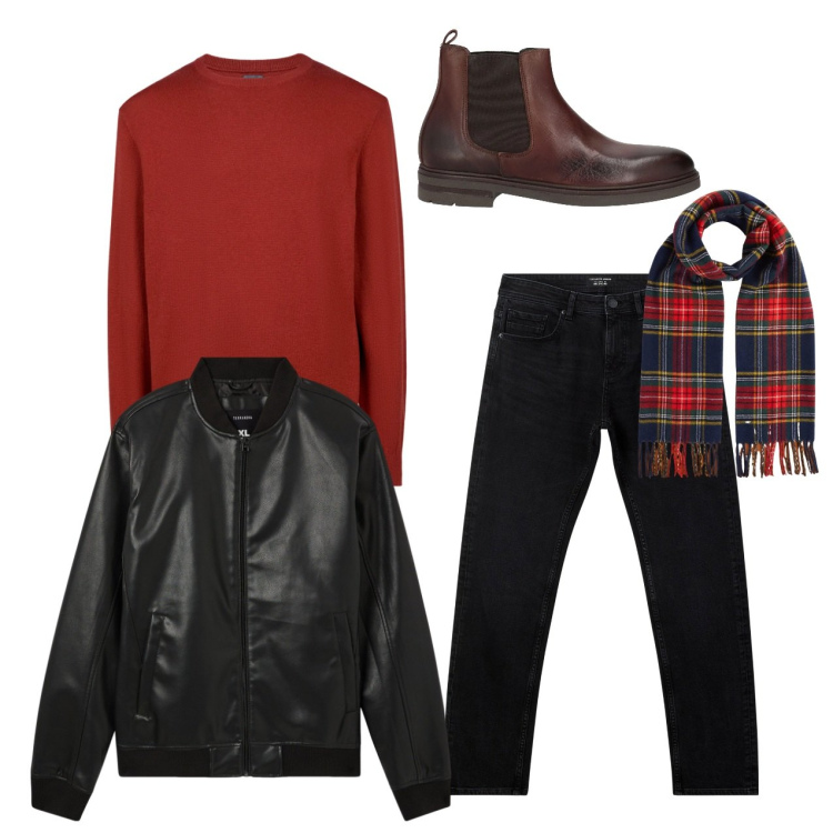 Outfit uomo - Sempre tempo tartan. Stile Casual per Tutti i giorni. Abbinamento con stivali e stivaletti, jeans, bomber, maglieria, sciarpe.