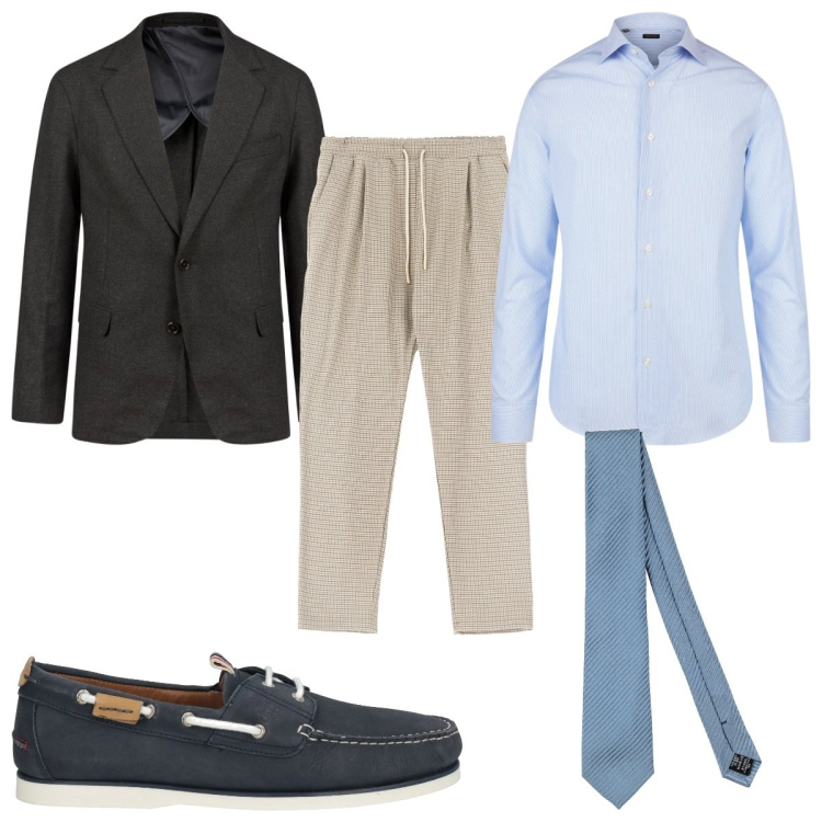 Outfit uomo - Total look #2037972. Stile Business/Elegante per Ufficio. Abbinamento con scarpe stringate, cravatte, pantaloni, giacche, camicie.