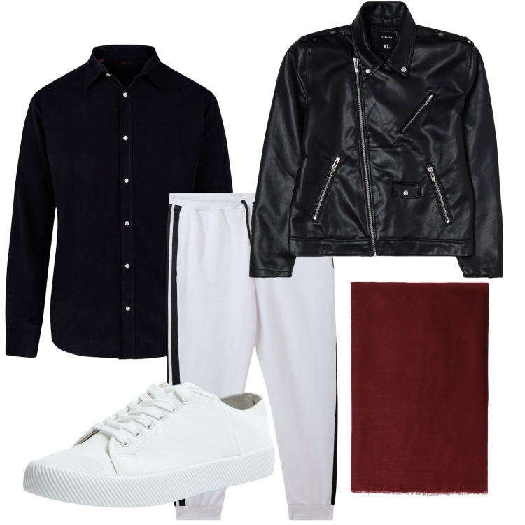 Outfit uomo - Sportivo. Stile Trendy per Tutti i giorni. Abbinamento con pantaloni, sneakers, giacche, sciarpe, camicie.