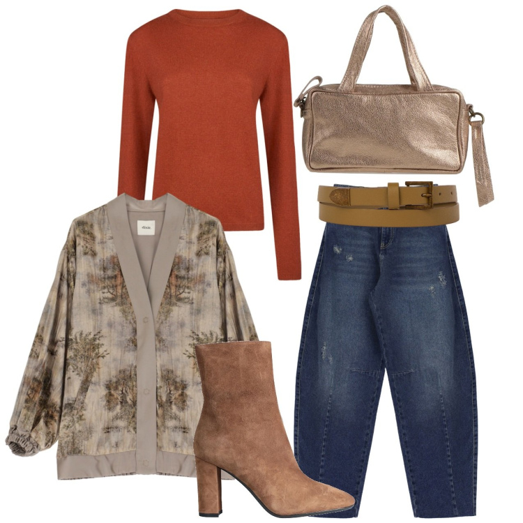 Outfit donna - Balloons. Stile Casual chic per Tutti i giorni. Abbinamento con borse a mano, stivaletti, jeans, cappotti, cinture, maglieria.