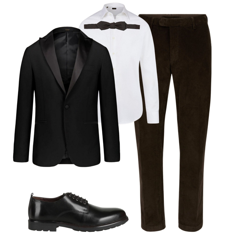 Outfit uomo - Evento. Stile Business/Elegante per Serata speciale. Abbinamento con scarpe stringate, abiti, camicie, pantaloni.