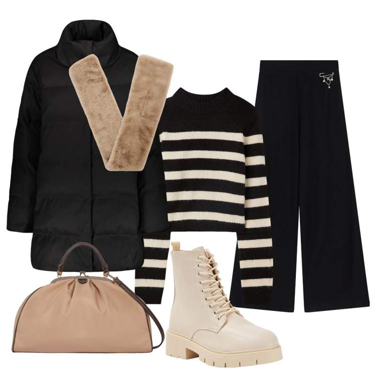 Outfit donna - Per tutti i giorni…. Stile Minimal per Tutti i giorni. Abbinamento con maglieria, anfibi, sciarpe, pantaloni, cappotti, borse a spalla.