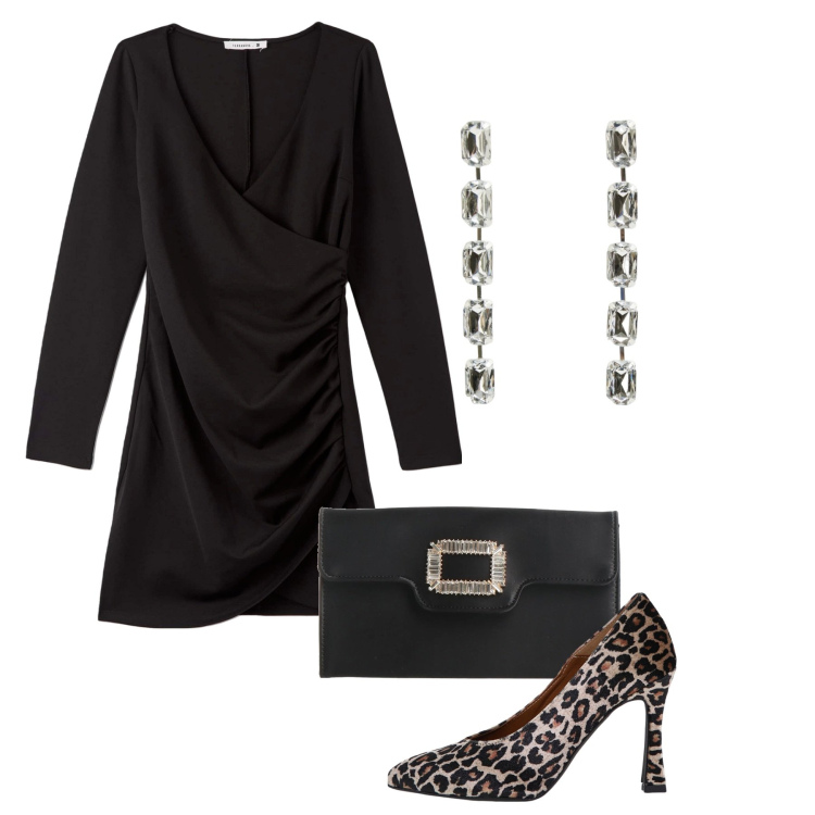 Outfit donna - Che chic!. Stile Chic per Tutti i giorni. Abbinamento con borse a mano, orecchini, vestiti corti, décolleté.