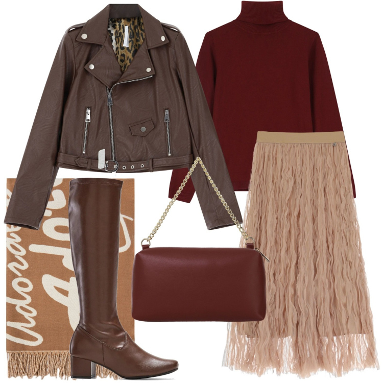 Outfit donna - Una gonna in gennaio - @danipoetessa73. Stile Casual per Serata fuori. Abbinamento con stivali, maglieria, giacche, gonne lunghe, borse a tracolla, sciarpe.