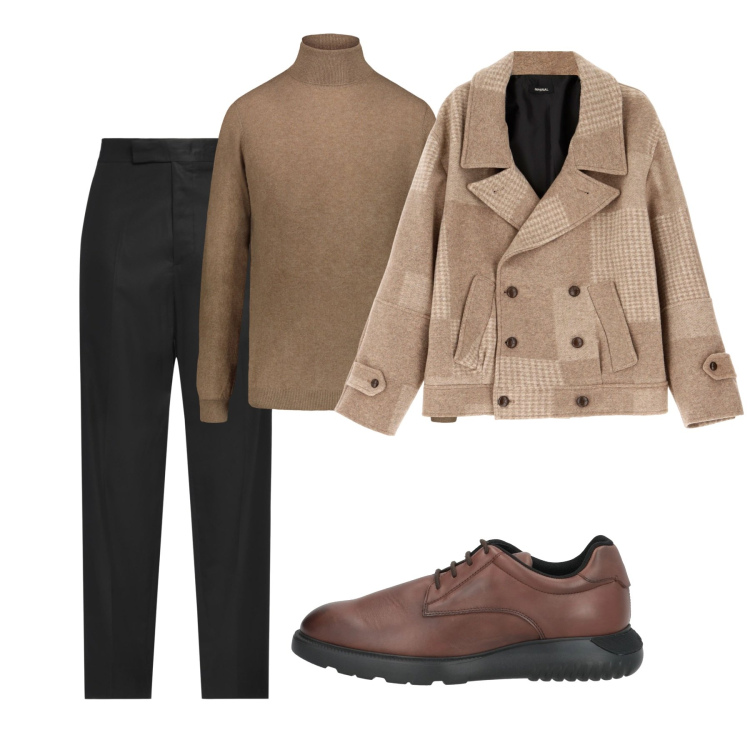 Outfit uomo - City. Stile Casual per Tutti i giorni. Abbinamento con sneakers, pantaloni, cappotti, maglieria.