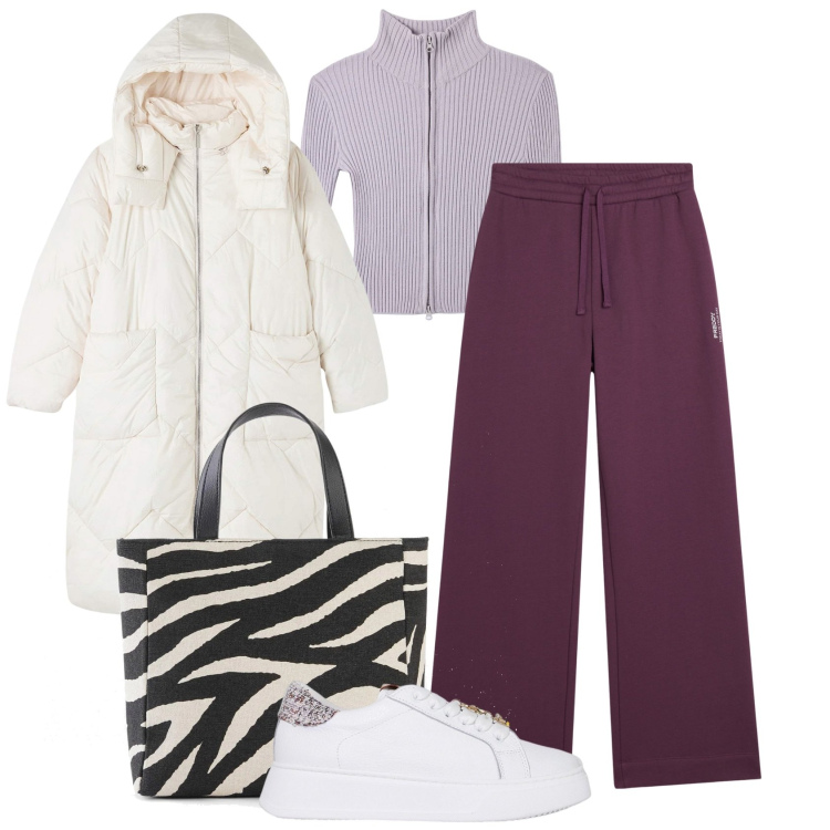 Outfit donna - Total look #2041969. Stile Basic per Tutti i giorni. Abbinamento con borse a mano, maglieria, blazer, sneakers, pantaloni.