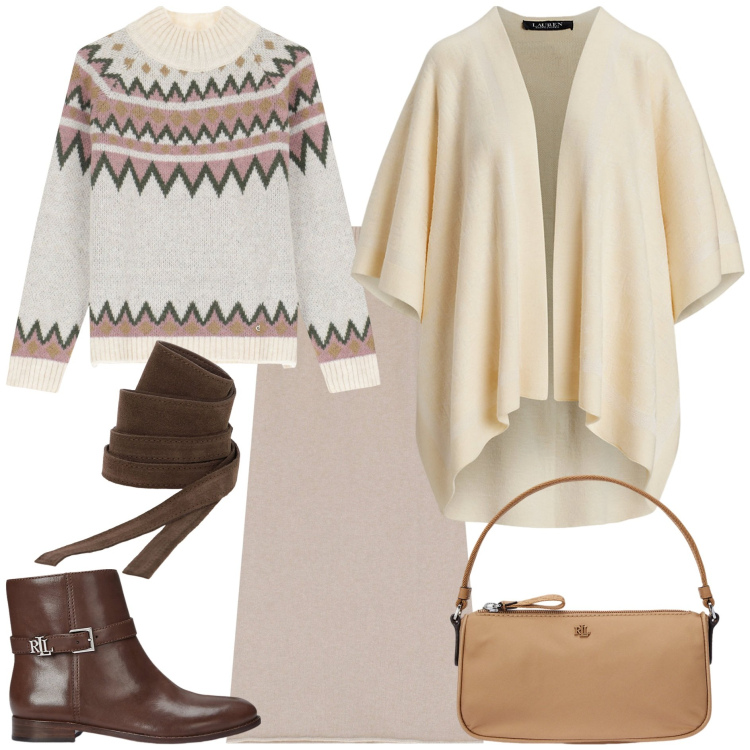 Outfit donna - Gonne midi per ogni occasione. Stile Minimal per Tutti i giorni. Abbinamento con maglieria, gonne longuette, cinture, stivaletti, pochette, cappe.