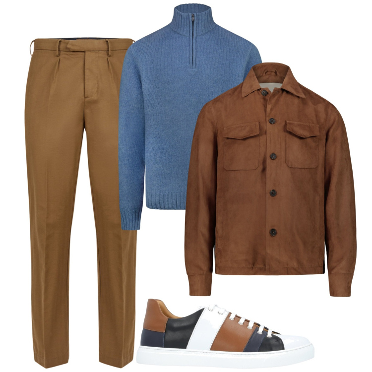 Outfit uomo - Gennaio. Stile Urban per Tutti i giorni. Abbinamento con sneakers, pantaloni, giacche, maglieria.