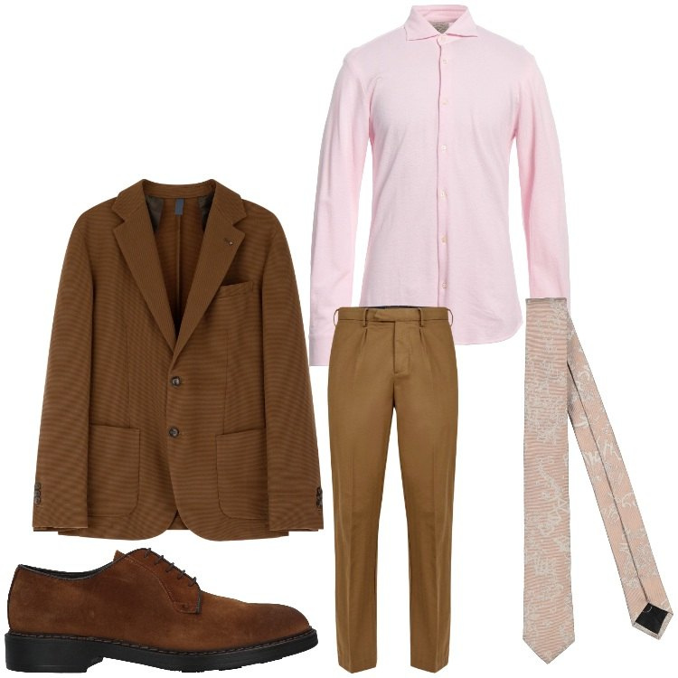 Outfit uomo - Amo la cravatta. Stile Business/Elegante per Ufficio. Abbinamento con camicie, cravatte, scarpe stringate, giacche, pantaloni.
