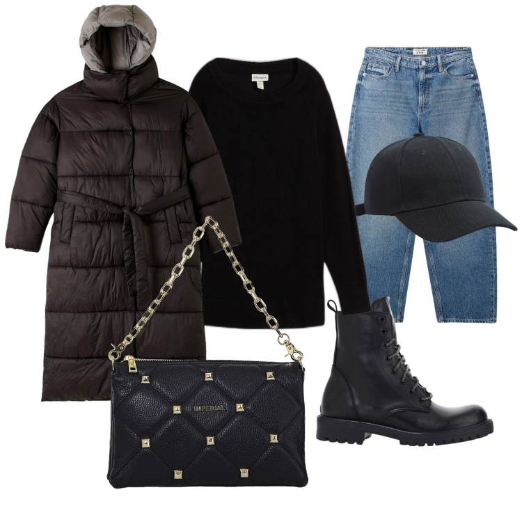 Outfit donna - Ma che freddo fa..... Stile Casual per Tutti i giorni. Abbinamento con maglieria, cappelli, blazer, jeans, borse a spalla, stivaletti.