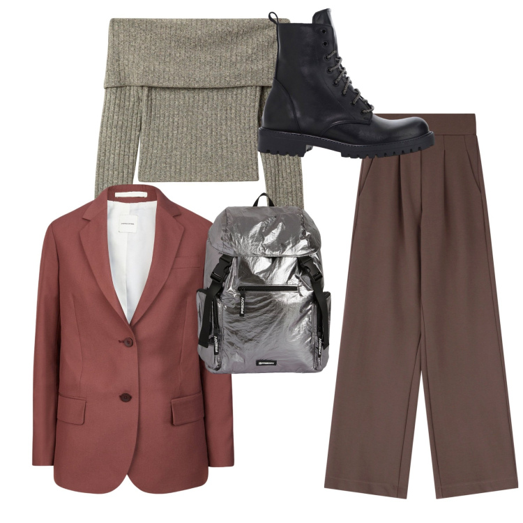 Outfit donna - Bon ton. Stile Bon Ton per Tutti i giorni. Abbinamento con maglieria, pantaloni, stivaletti, zaini, blazer.