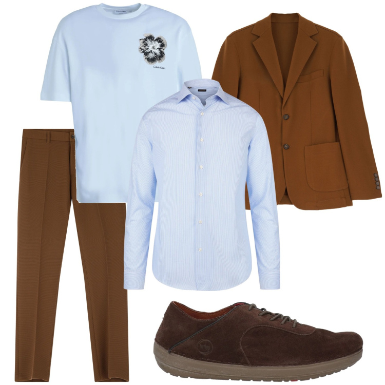 Outfit uomo - Camicia oppure t-shirt?. Stile Trendy per Serata speciale. Abbinamento con sneakers, t-shirt, pantaloni, giacche, camicie.