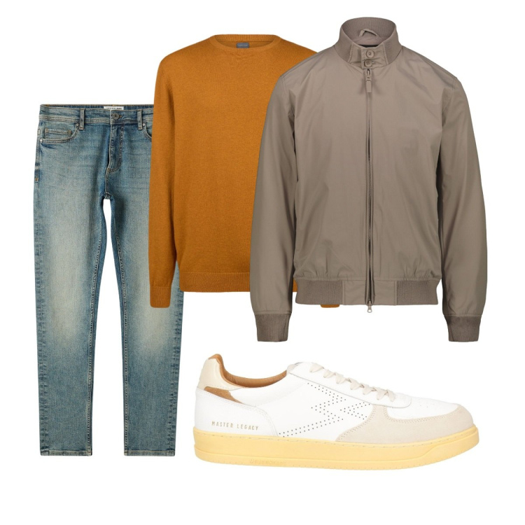 Outfit uomo - Total look #2049255. Stile Trendy per Tutti i giorni. Abbinamento con sneakers, jeans skinny, maglieria, giacche.