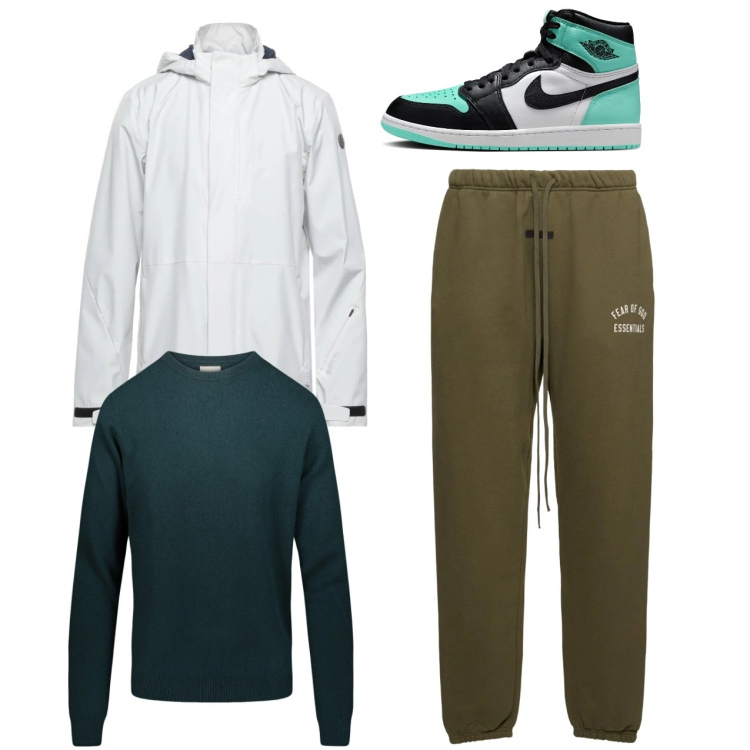 Outfit uomo - City sport. Stile Urban per Tutti i giorni. Abbinamento con giacche, maglieria, pantaloni, sneakers.