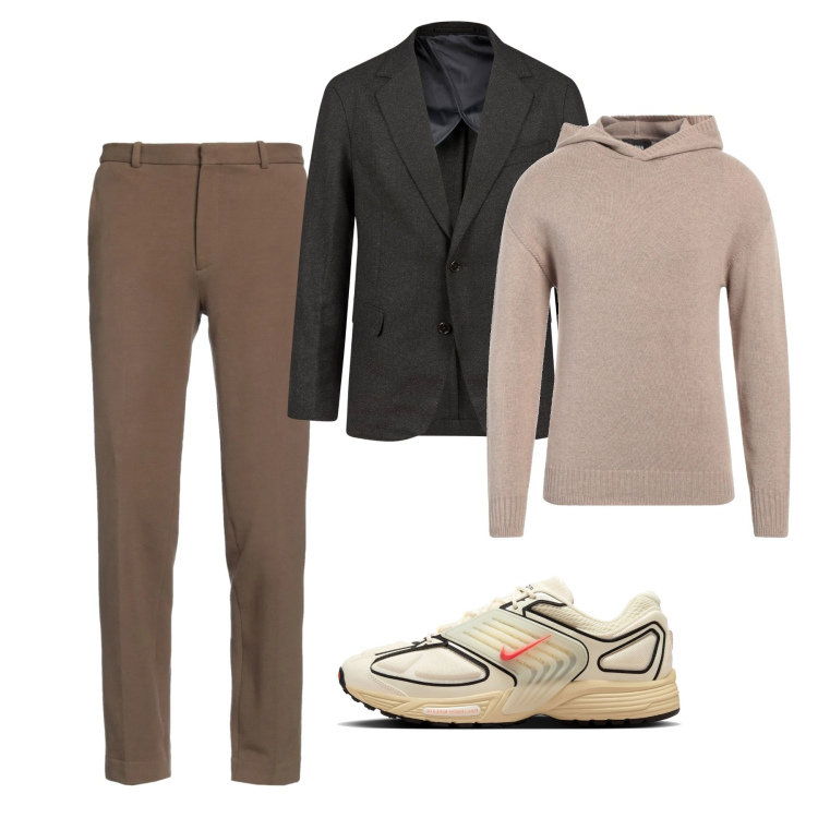 Outfit uomo - Total look. Stile Trendy per Tutti i giorni. Abbinamento con pullovers, pantaloni, giacche, sneakers.