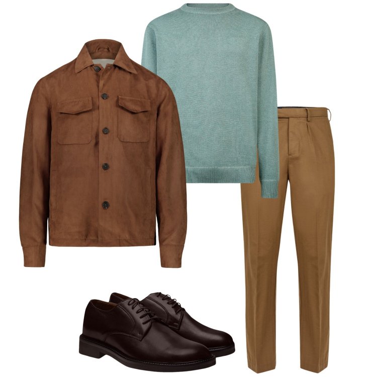 Outfit uomo - Doppelganger. Stile Urban per Tutti i giorni. Abbinamento con scarpe stringate, pantaloni, giacche, maglieria.