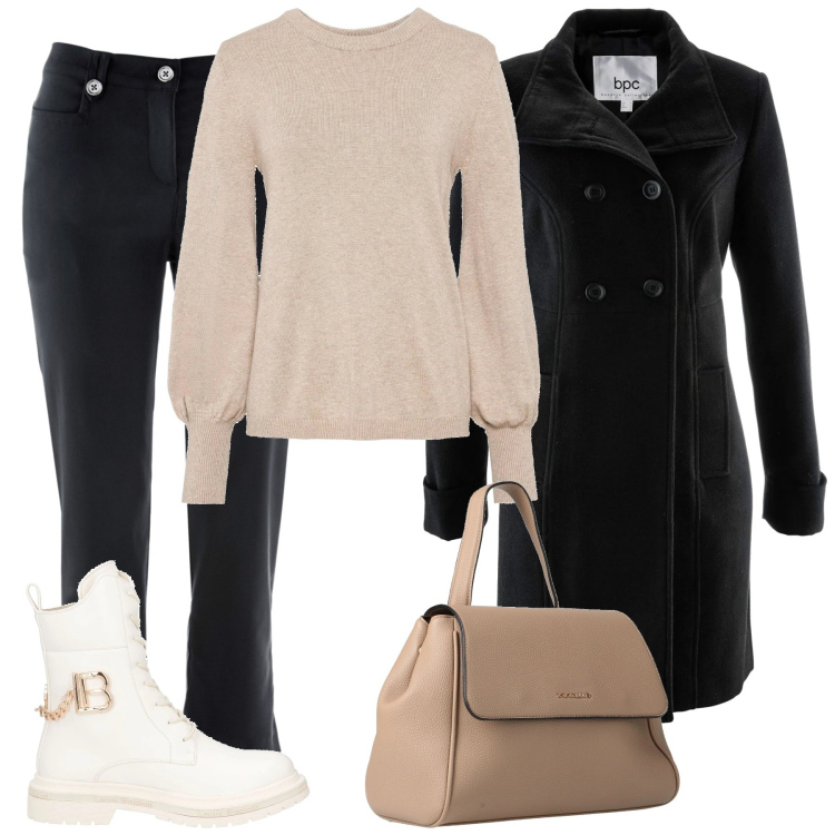 Outfit donna - Total look #2050547. Stile Casual per Tutti i giorni. Abbinamento con maglieria, pantaloni capri, cappotti, zaini, anfibi.