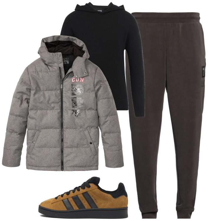 Outfit uomo - City. Stile Urban per Tutti i giorni. Abbinamento con giacche, pantaloni, pullovers, sneakers.