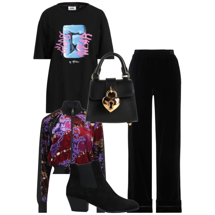 Outfit donna - Urban. Stile Urban per Tutti i giorni. Abbinamento con stivaletti chelsea, pantaloni, borse a mano, t-shirt, felpe.