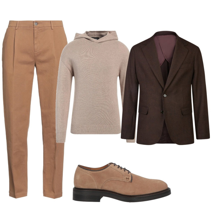 Outfit uomo - Total look #2050859. Stile Business/Elegante per Ufficio. Abbinamento con scarpe stringate, pullovers, pantaloni, giacche.