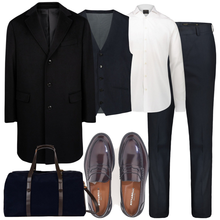 Outfit uomo - Il gilet sartoriale. Stile Trendy per Tutti i giorni. Abbinamento con scarpe stringate, camicie, pantaloni, cappotti, borse sportive, gilet.