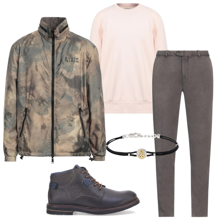 Outfit uomo - Urban style. Stile Urban per Tutti i giorni. Abbinamento con pantaloni, giacche, felpe con cappuccio, braccialetti, stivali e stivaletti.