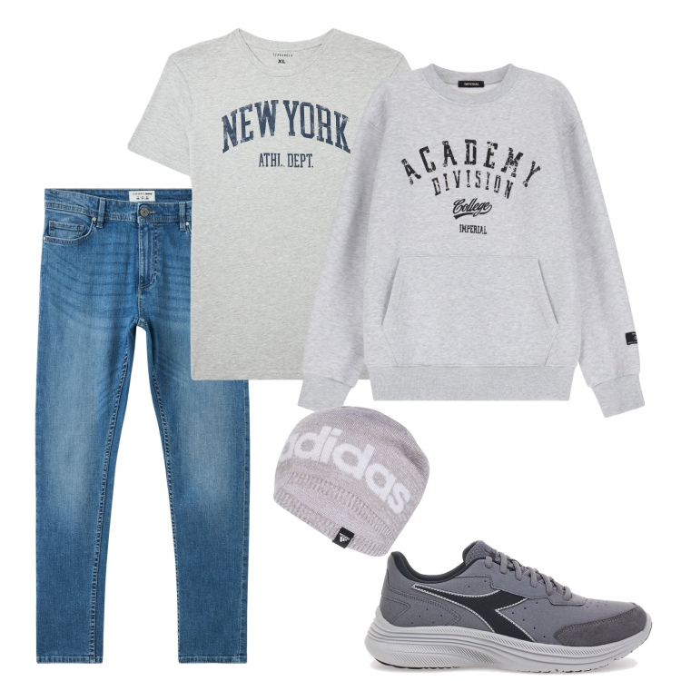 Outfit uomo - Tutti i giorni. Stile Urban per Tutti i giorni. Abbinamento con jeans skinny, t-shirt, felpe, sneakers, berretti.