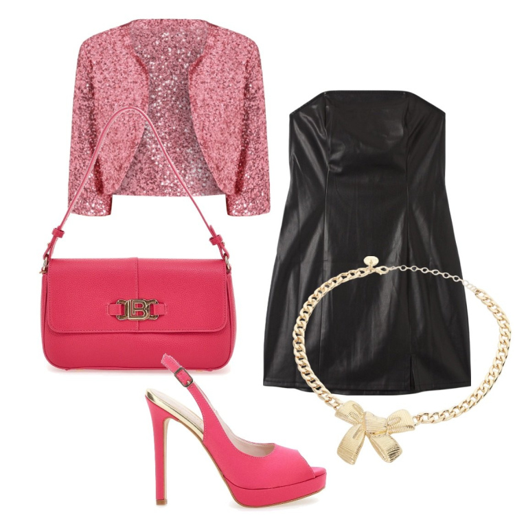 Outfit donna - Festa diciottesimo. Stile Chic per Cerimonia. Abbinamento con vestiti midi/longuette, blazer, collane, décolleté, borse a spalla.