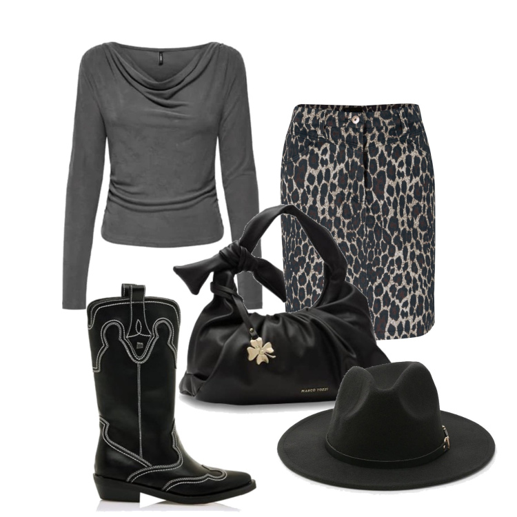 Outfit femme - Février. Style Tendance pour Tous les jours. Assortir avec jupes longues, hauts, sacs à main, chapeaux, bottes.