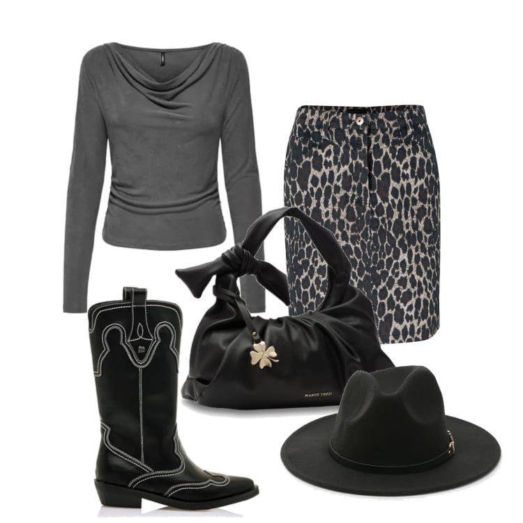 Outfit femme - Février. Style Tendance pour Tous les jours. Assortir avec jupes longues, hauts, sacs à main, chapeaux, bottes.